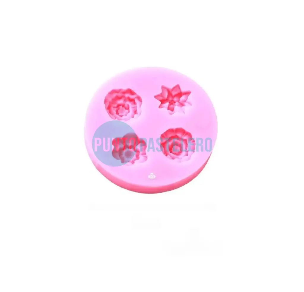 MOLDE SILICONA 4 FLORES [C4]
