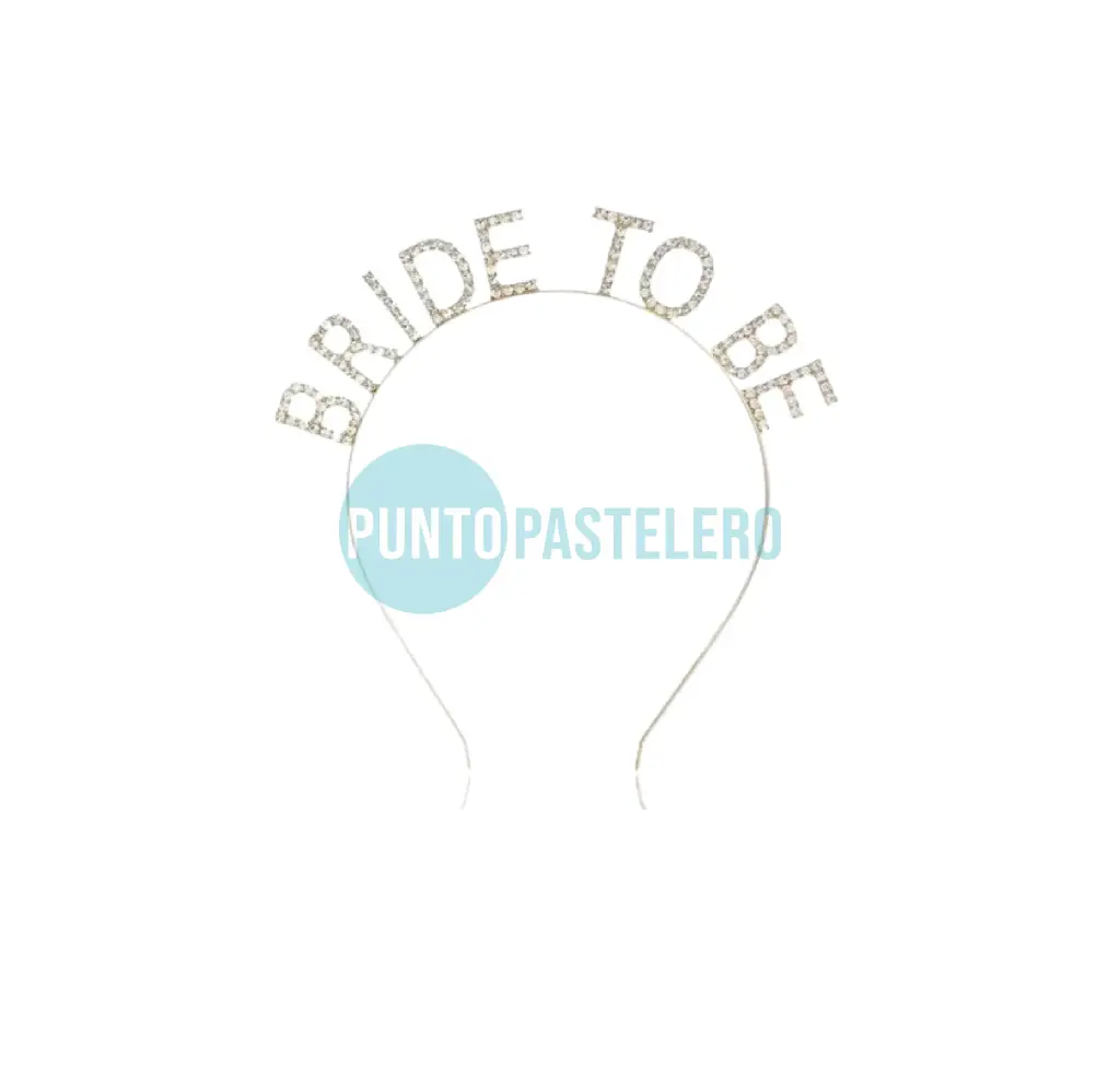 VINCHA BRIDE TO BE PLATEADA