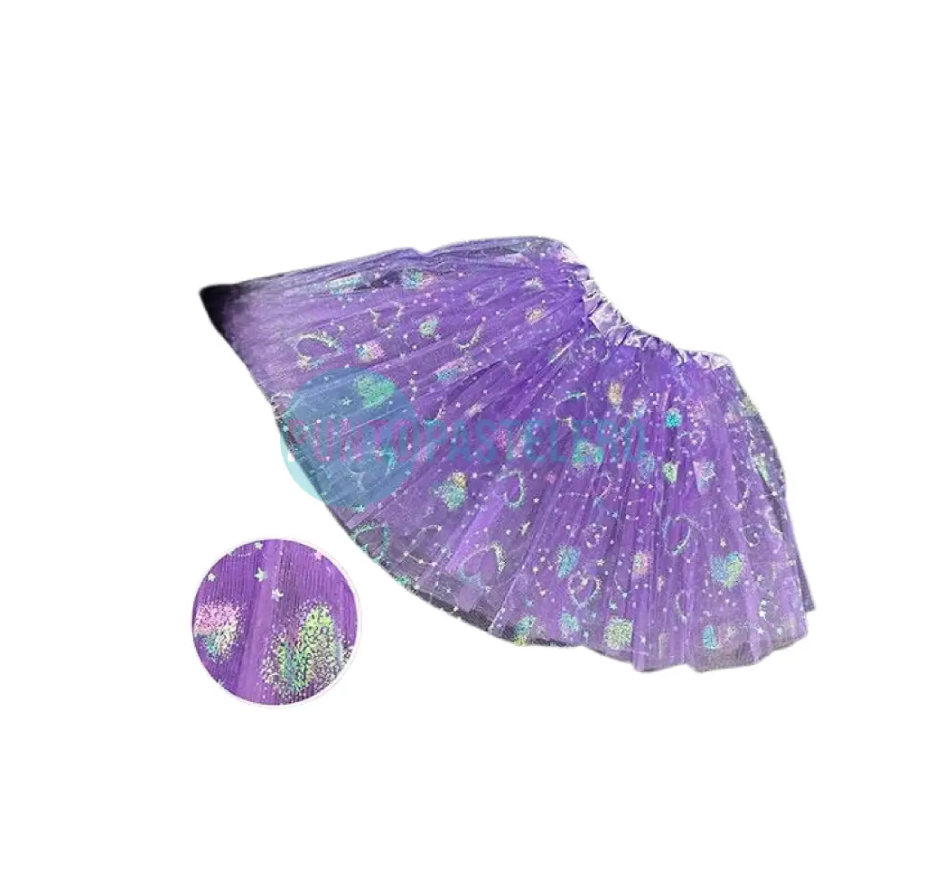 TUTU TORNASOL CORAZON LILA