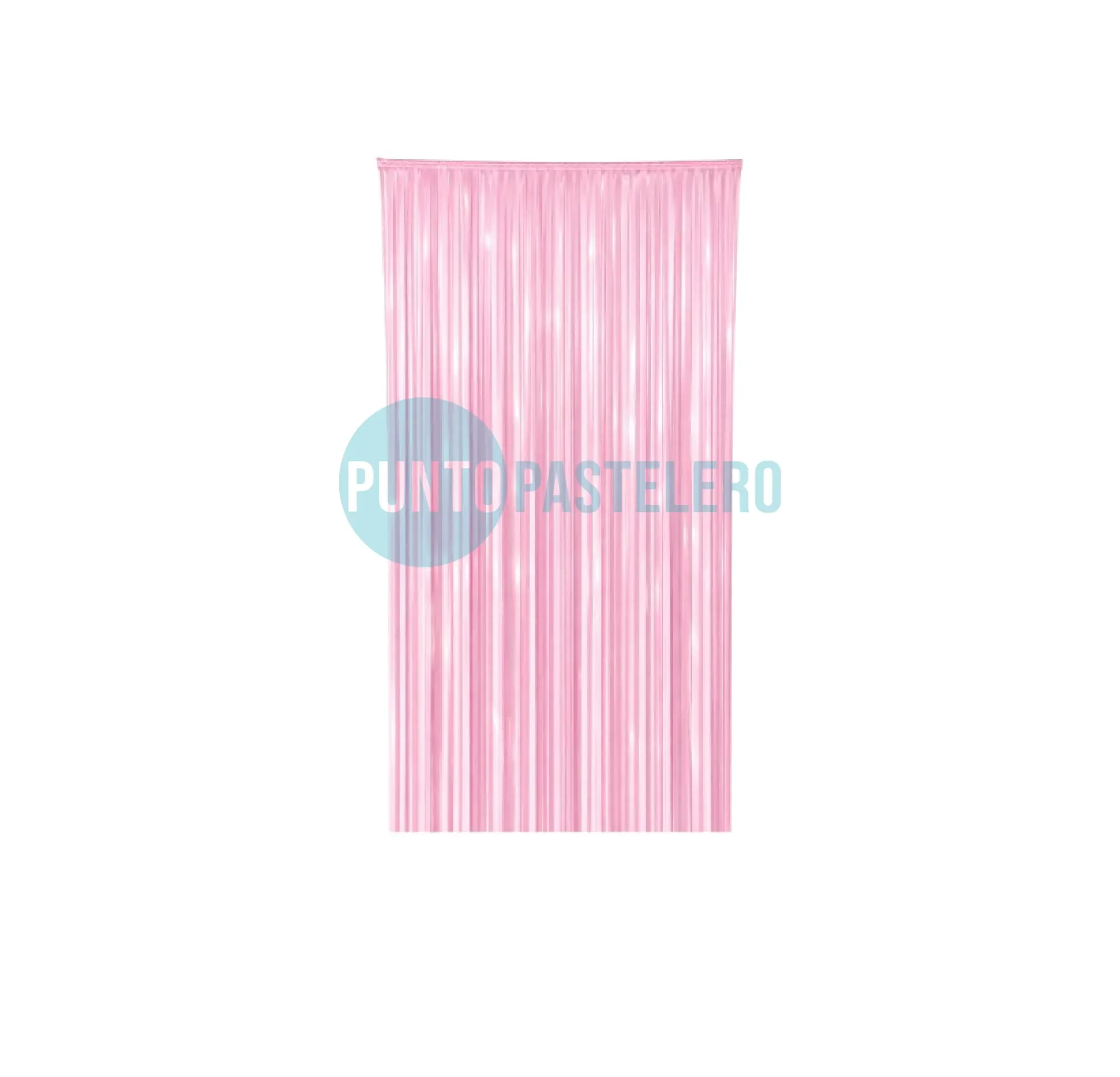 [5929523172283] CORTINA ROSA PASTEL FOIL FRINGE (1 X 2 MT.)