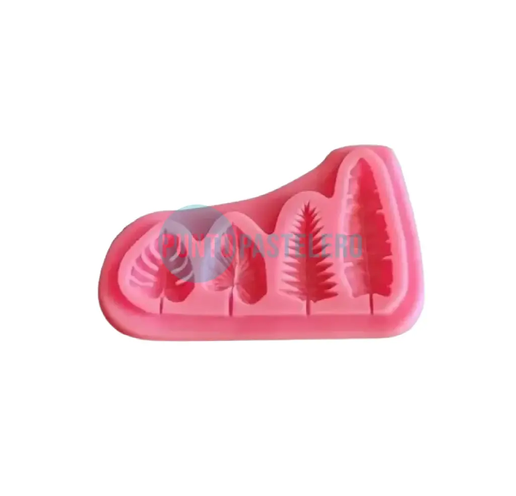 MOLDE SILICONA HOJAS TROPICALES SURTIDAS [C2]