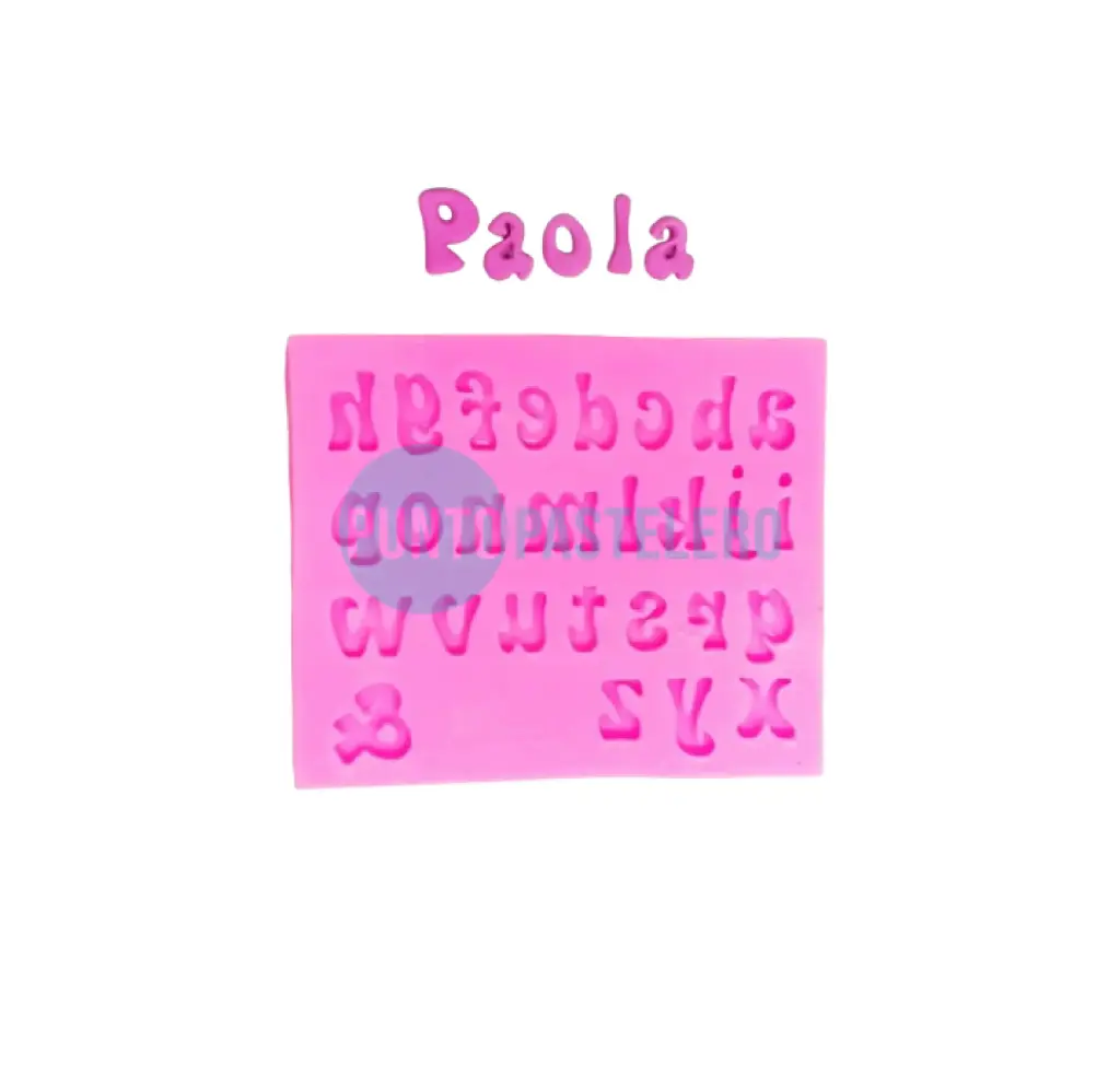 MOLDE DE SILICONA LETRA SCURLY (2 CM) [C10]