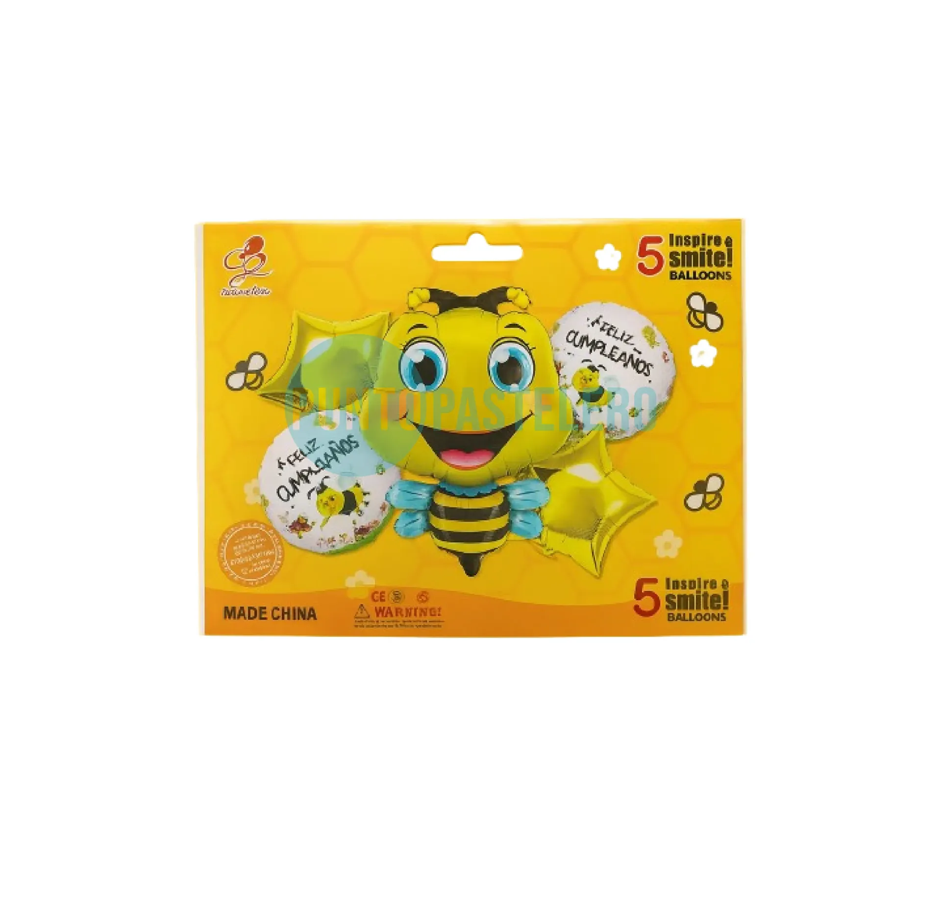 SET DE GLOBOS ABEJITA (5 PIEZAS)