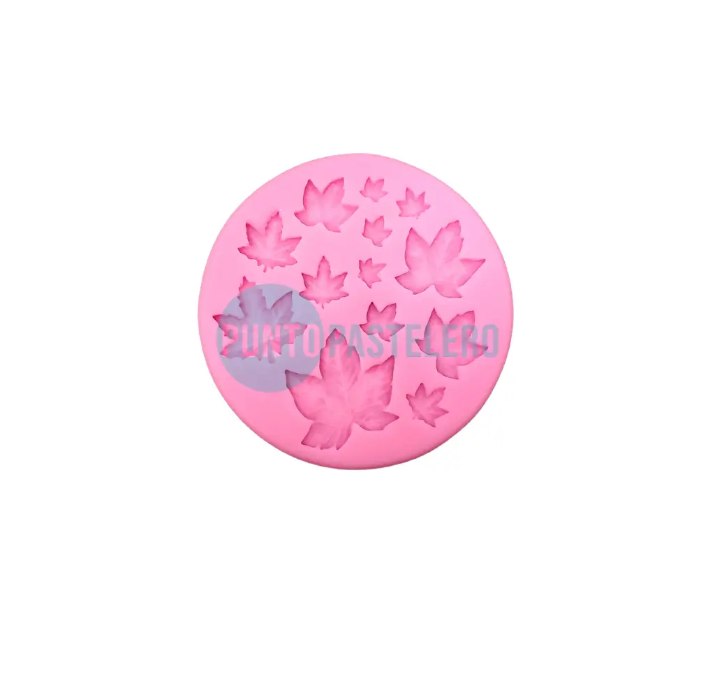 MOLDE DE SILICONA HOJAS DE ARCE [C2]