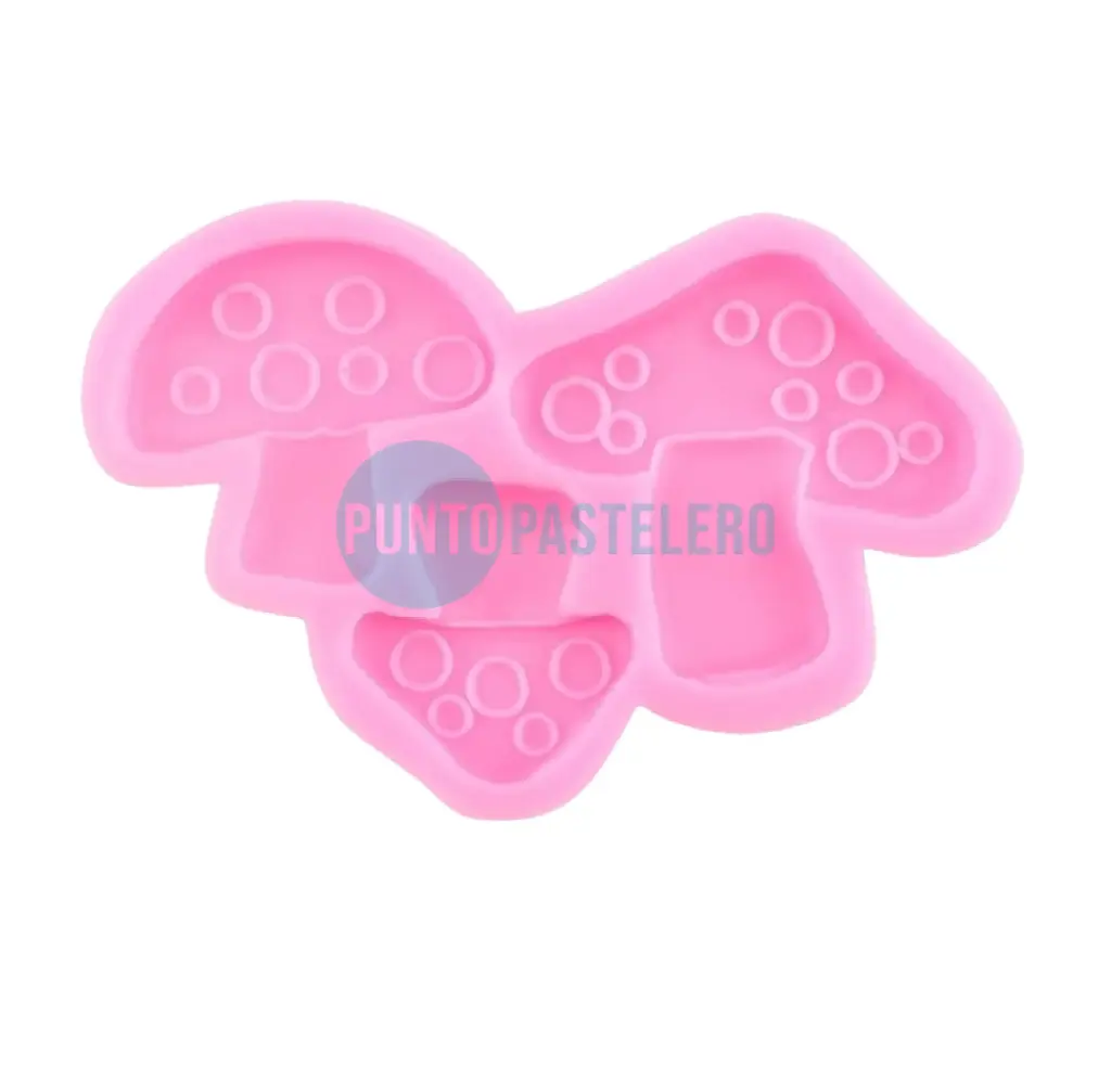 MOLDE DE SILICONA SETAS - HONGOS 3 DISEÑOS [C11]