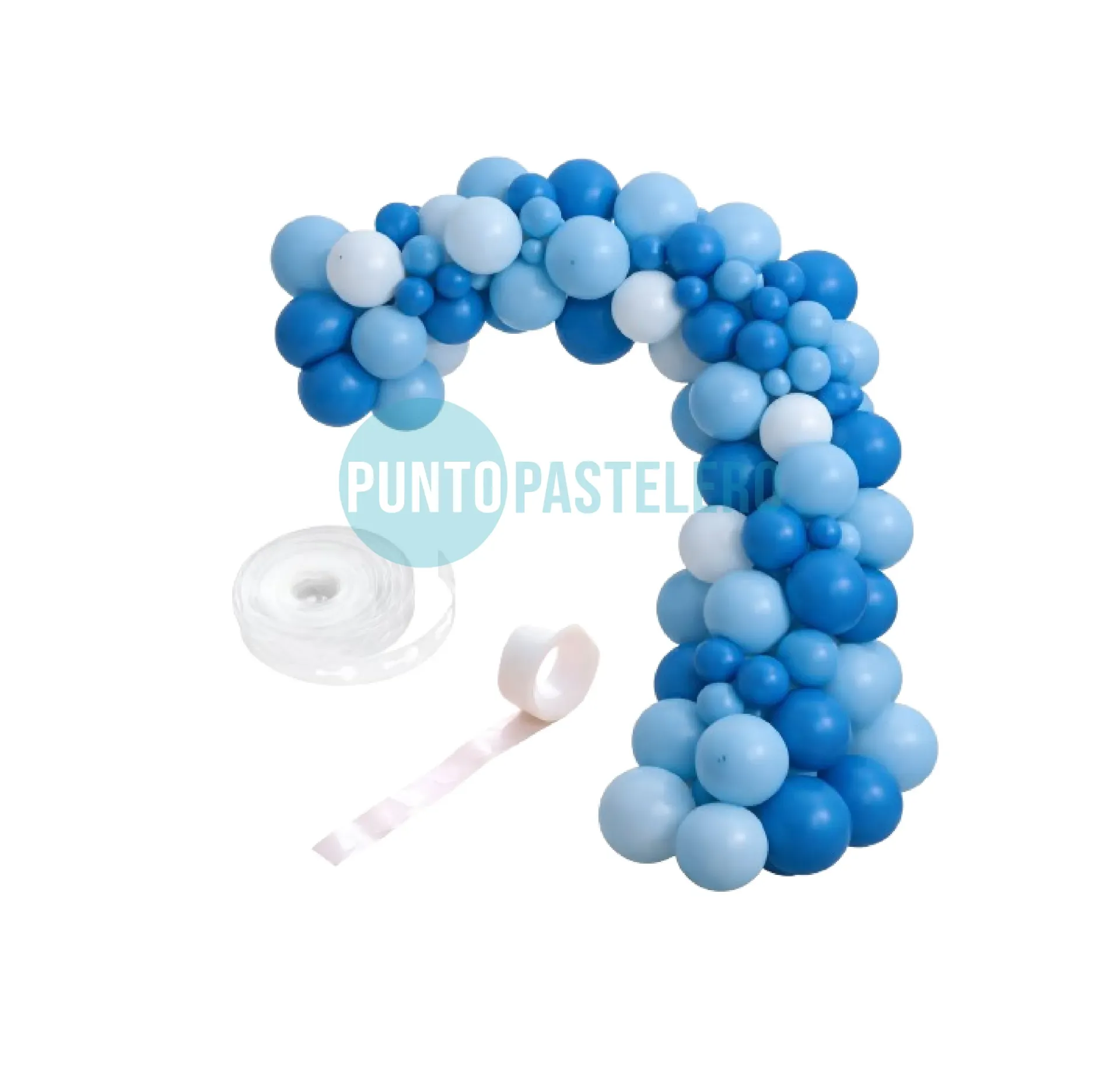 SET DE GLOBOS CELESTE Y AZUL (100 PZ)