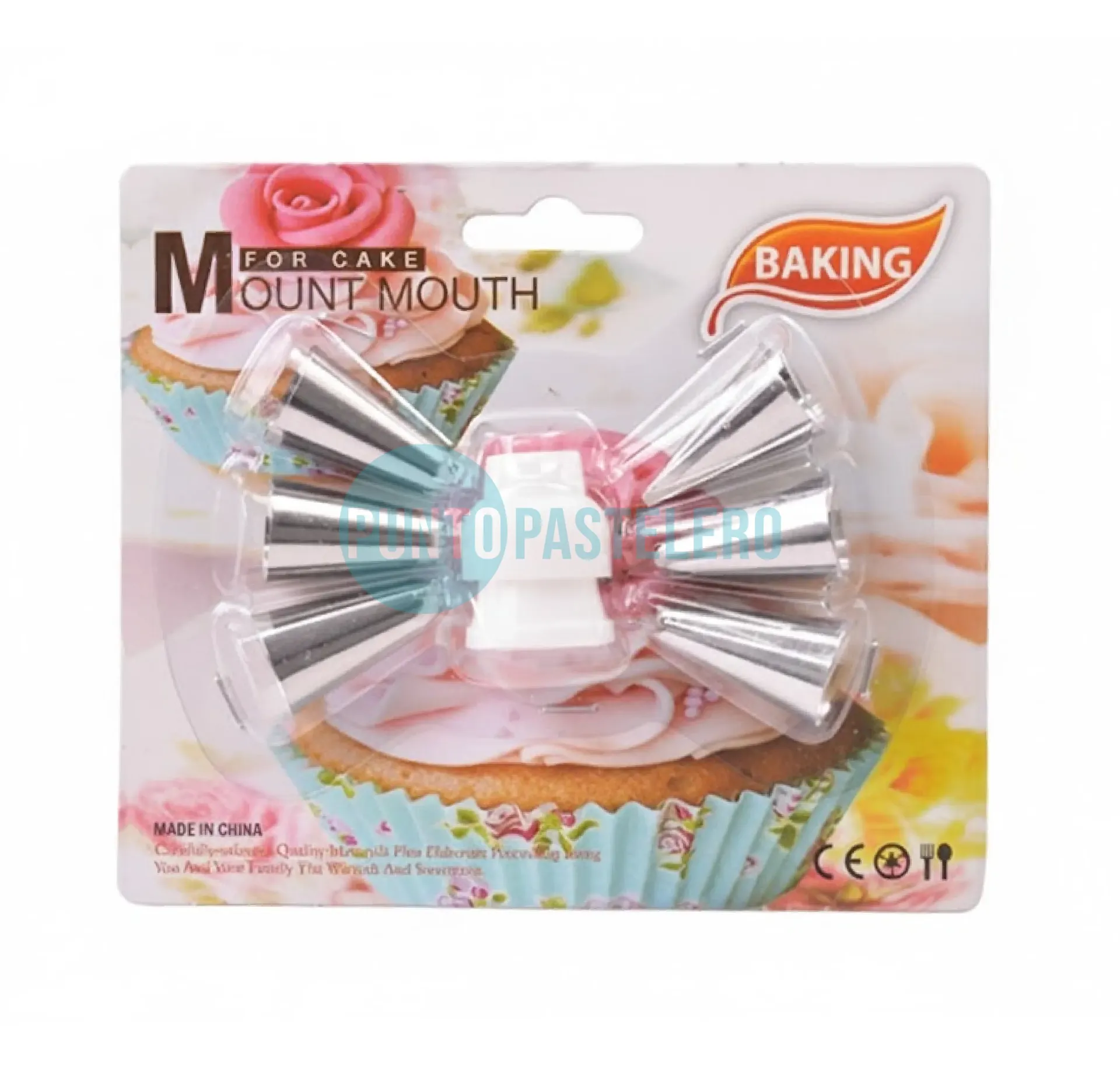SET 6 PICOS ACERO + CUPLA AEROBAKING (MP)