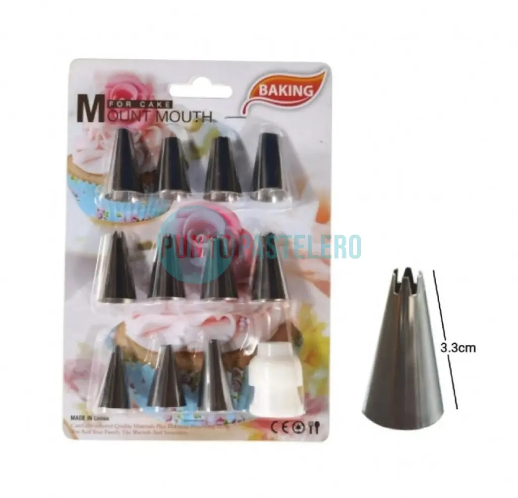 SET 11 PICOS + CUPLA AERO BAKING