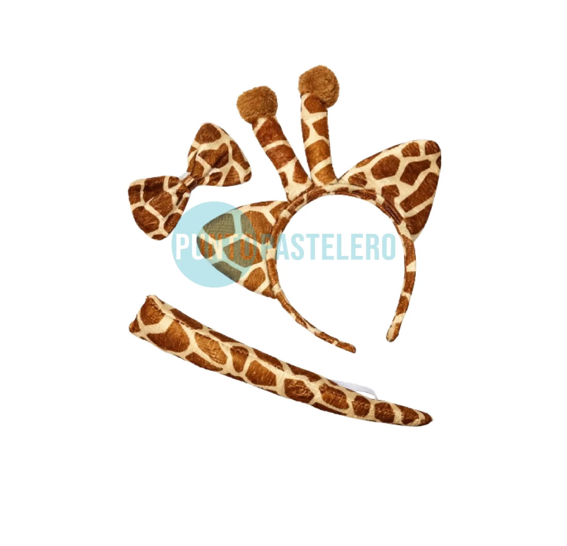 VINCHA JIRAFA (MOÑO + COLA)