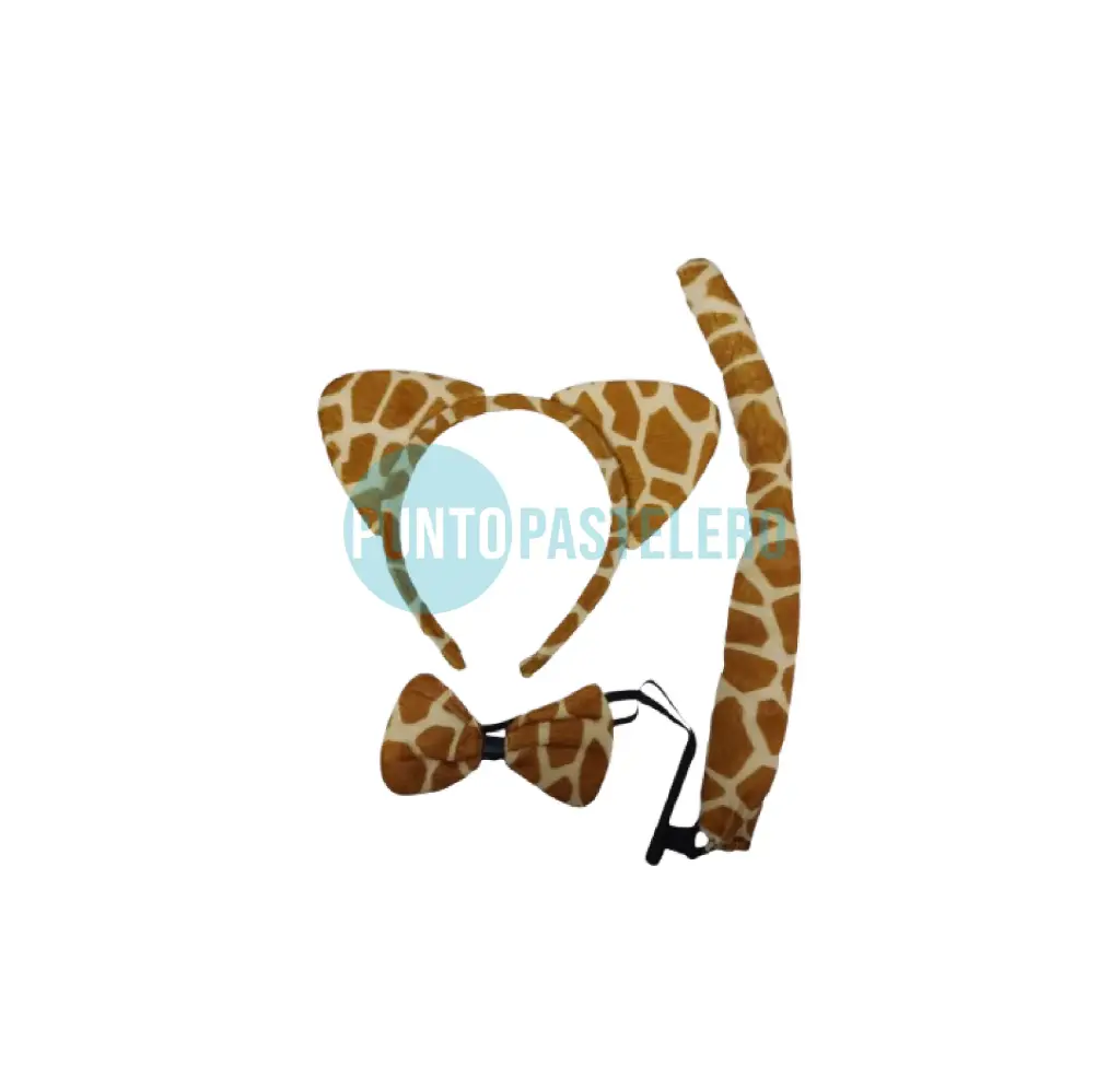 VINCHA JIRAFA (MOÑO + COLA)