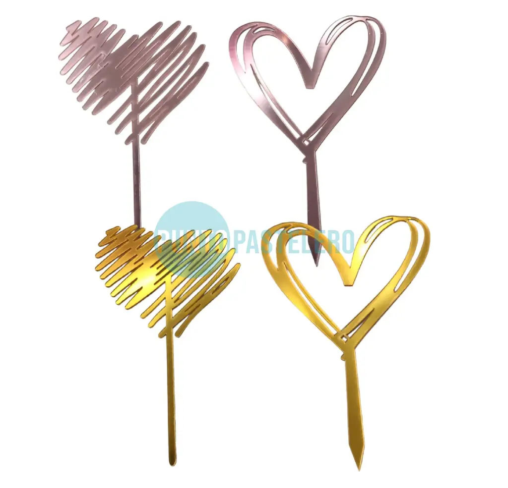 ADORNO PINCHE FORMA CORAZON ACRILICO (COLORES SURTIDOS)