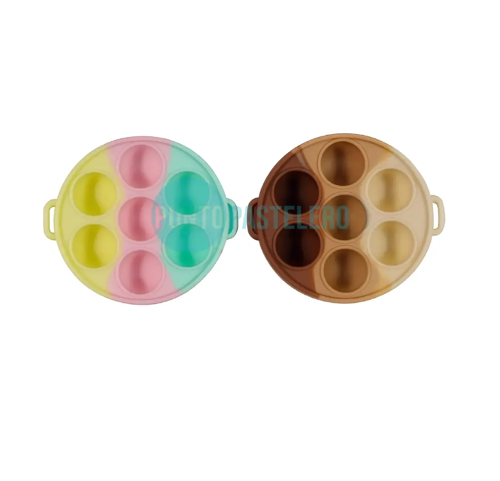 MOLDE SILICONA 7 CUBOS MULTICOLOR [P]