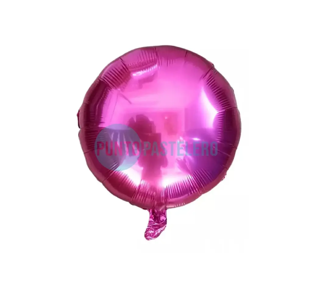 GLOBO JB METALIZADO REDONDO (46 CM) (FUCSIA) [23-4]