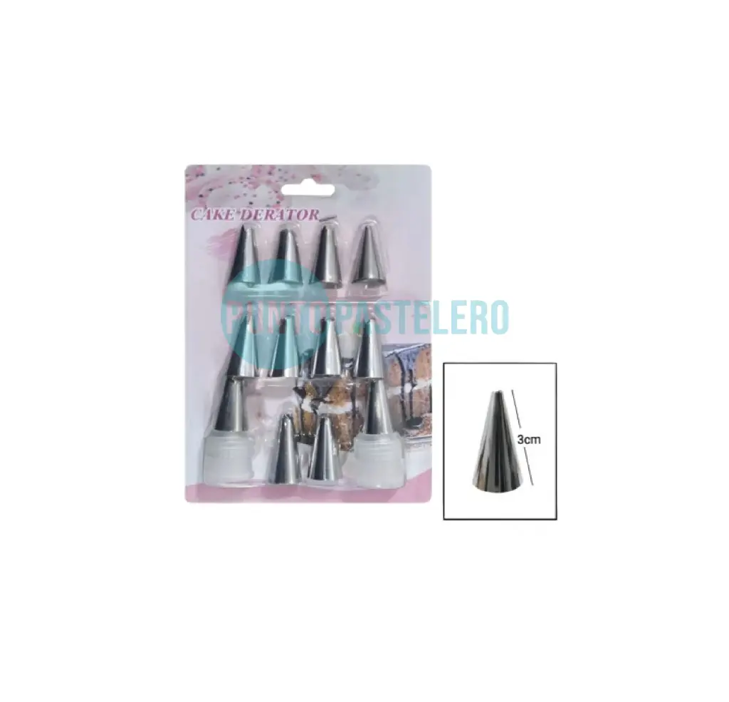 SET 12 PICOS + 2 CUPLAS AERO BAKING