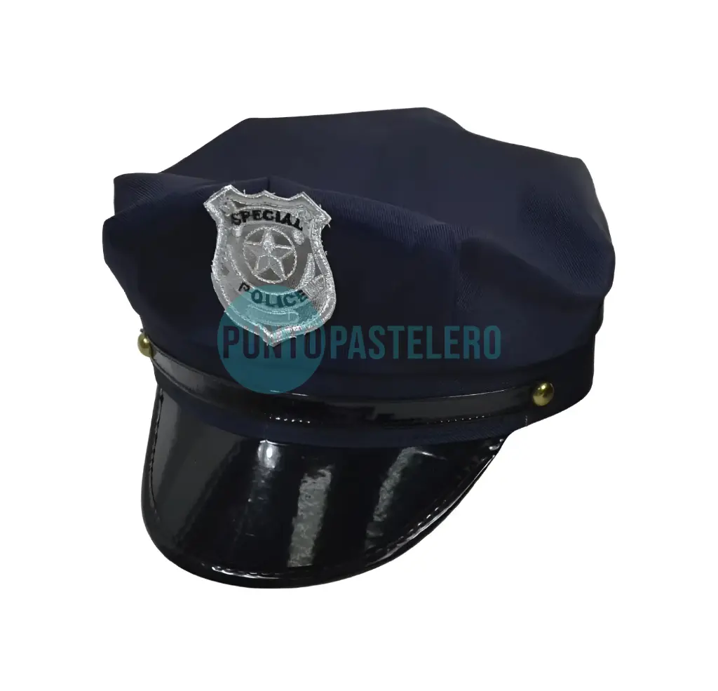 GORRO DE TELA POLICIA AZUL