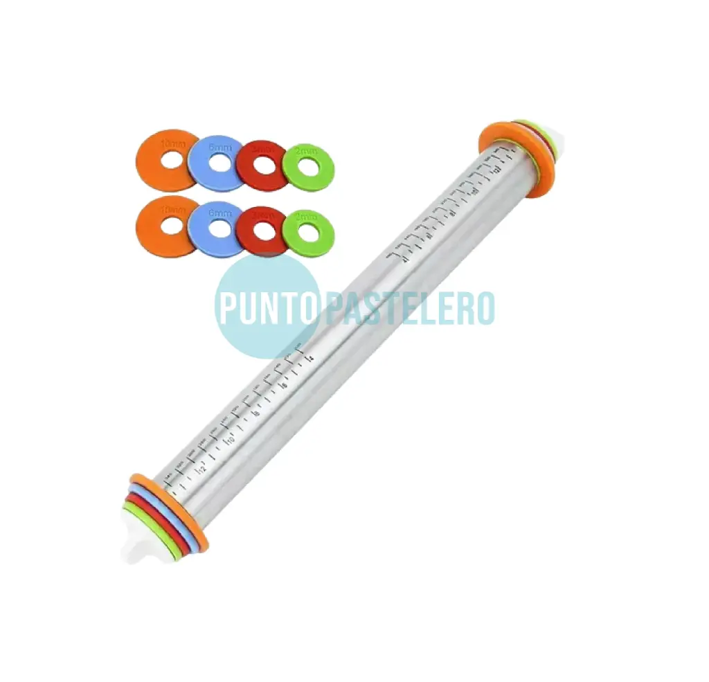 PALO DE AMASAR ACERO CON REGULADOR DE ALTURA (35 CM.)