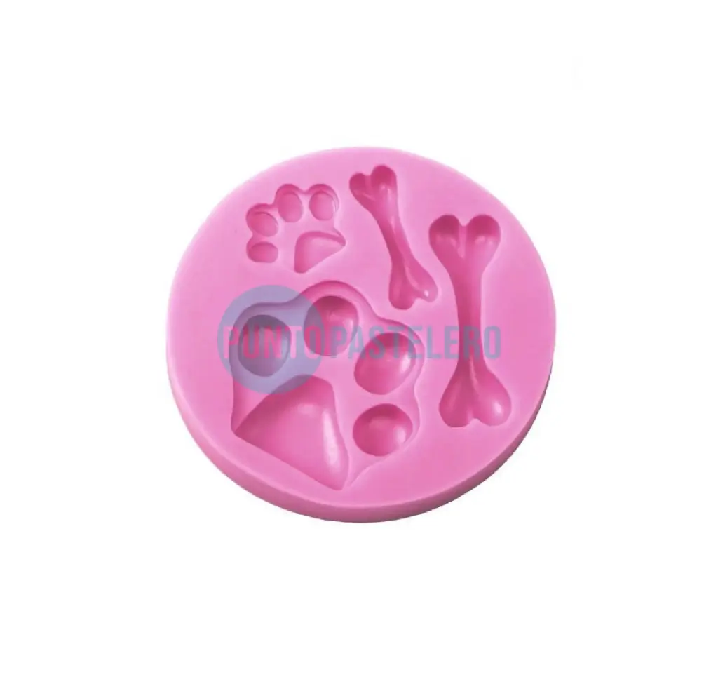 MOLDE SILICONA HUELLA HUESO PERRO [C9]