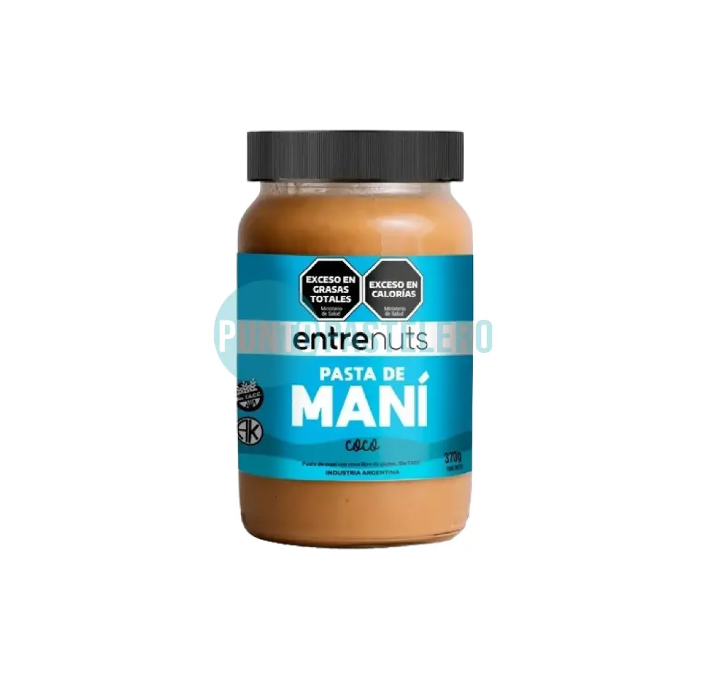 PASTA DE MANI CON COCO ENTRE NUTS (X 370 GR.) (SIN TACC)