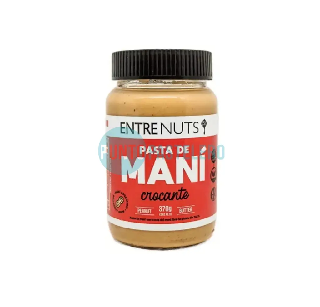PASTA DE MANI CON CROCANTE ENTRE NUTS (X 370 GR.) (SIN TACC)