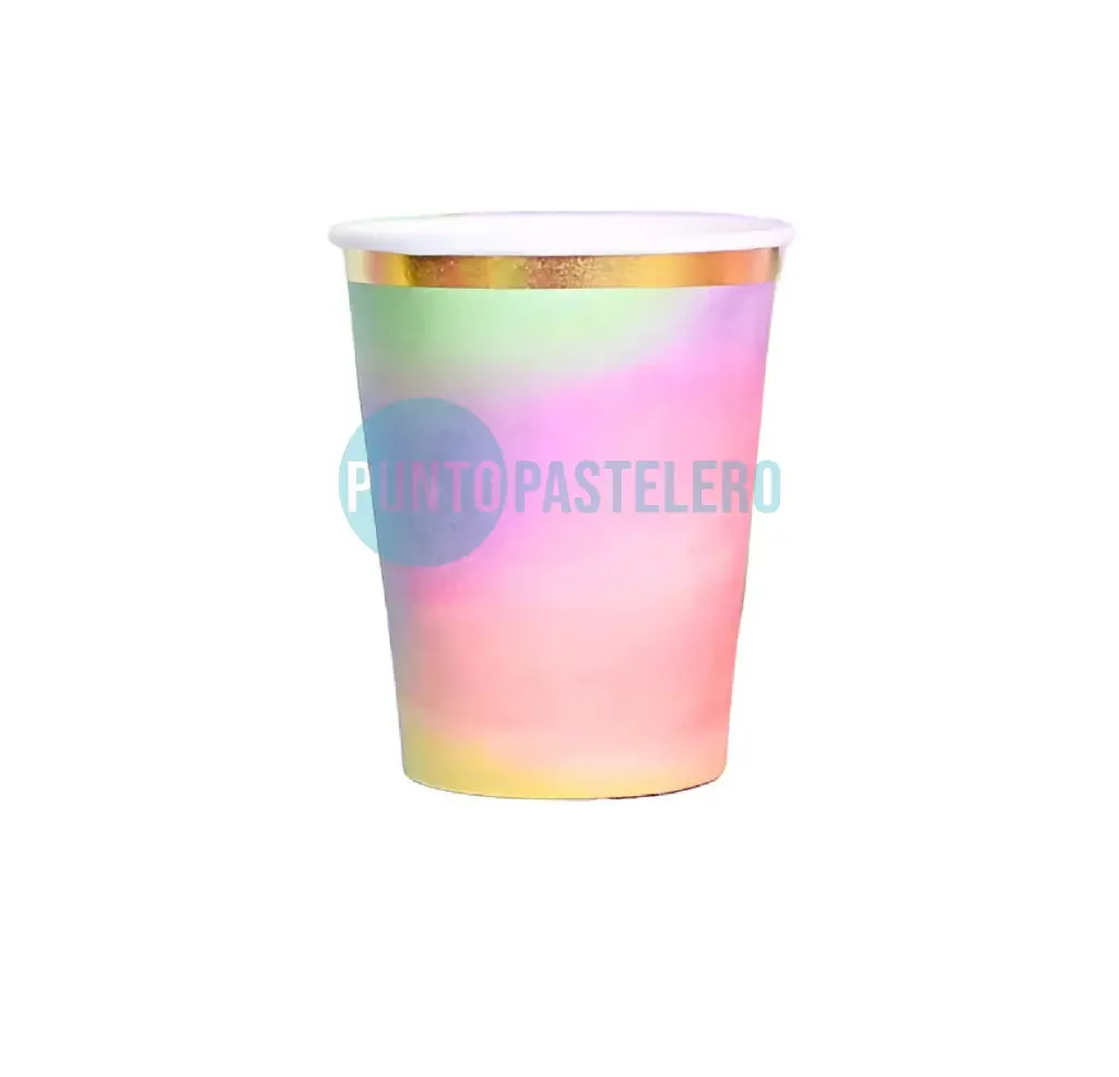 VASO POLIPAPEL "NICE COLORS" (10 U.)
