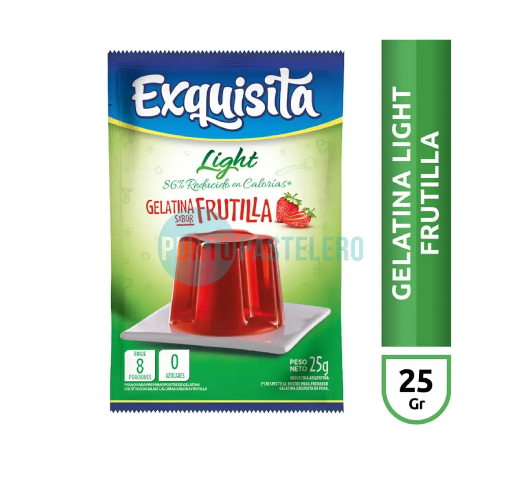 GELATINA EXQUISITA FRUTILLA LIGHT (X 40 GR.)