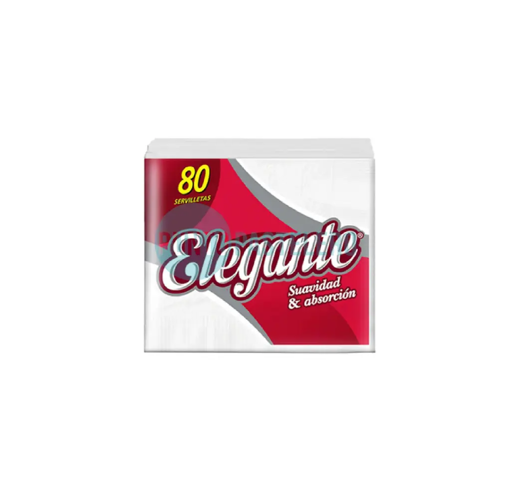 [7793344902057] SERVILLETAS BLANCAS ELEGANTE 32X32 (80 U.)