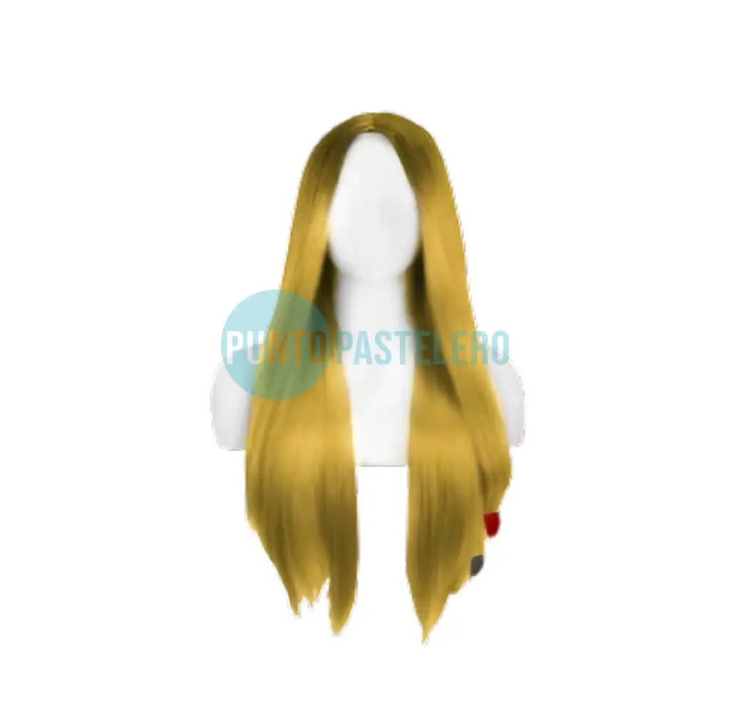 [7790252075064] PELUCA LISA LARGA RUBIA (SIN FLEQUILLO)