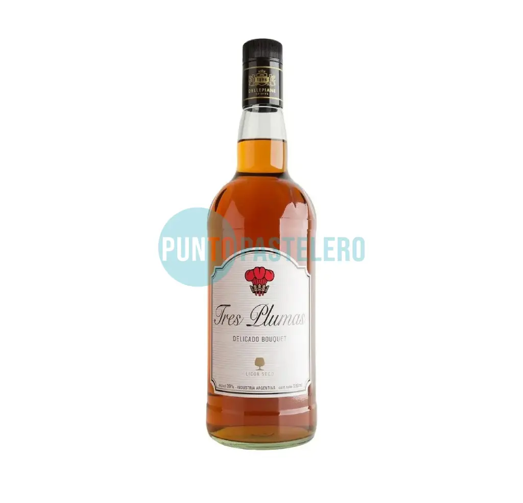 LICOR SECO COGNAC TRES PLUMAS (X 930 ML.)