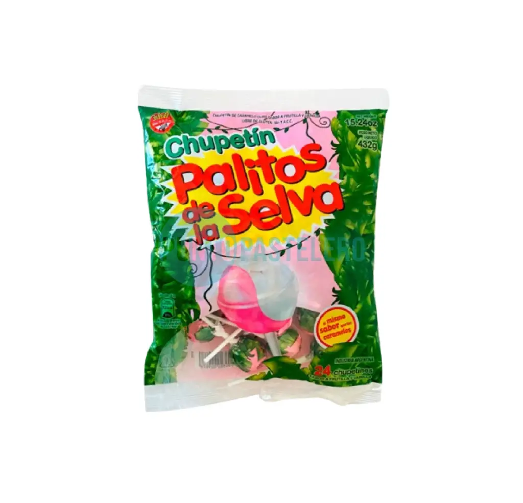 CHUPETIN PALITO DE LA SELVA X 432 GR. (24 U.)