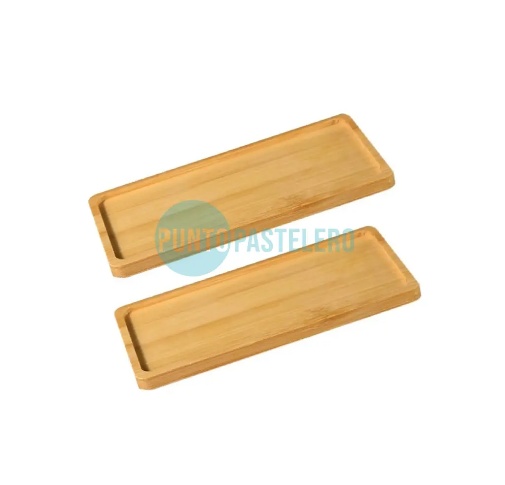 BANDEJA MADERA RECTANGULAR (27X14 CM)