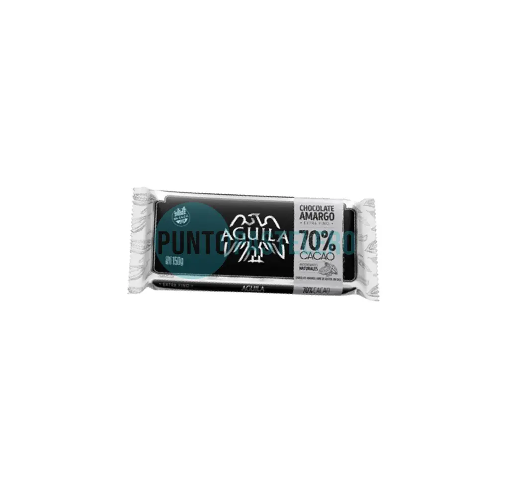 TABLETA AGUILA 70% CACAO (X 150 GR.)