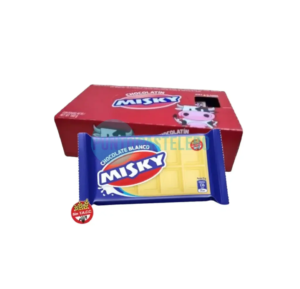 CHOCOLATIN MISKY BLANCO (8 GR.) (X 20 U.)