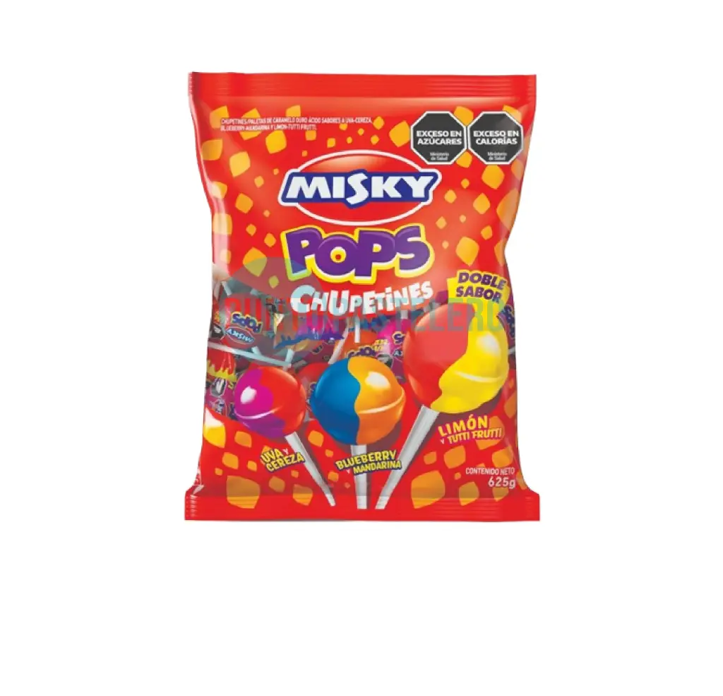 CHUPETIN MISKY POPS DOBLE SABOR (X 625 GR.) (50 U.)