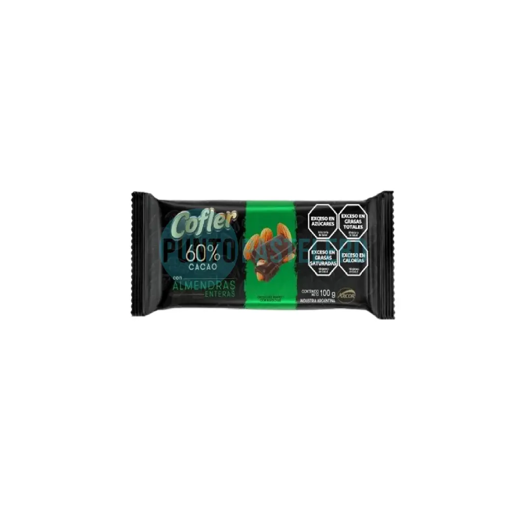 [7790580143862] TABLETA COFLER 60% CACAO CON ALMENDRAS (X 100 GR.)