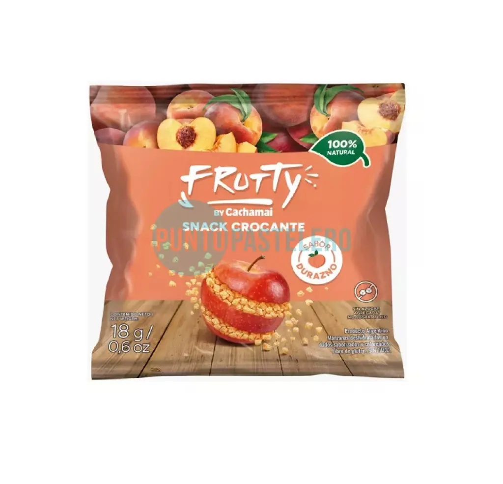 [7792280006102] SNACK FRUTTY MANZANA DURAZNO (X 18 GR.) (SIN AZUCAR AGREGADO)