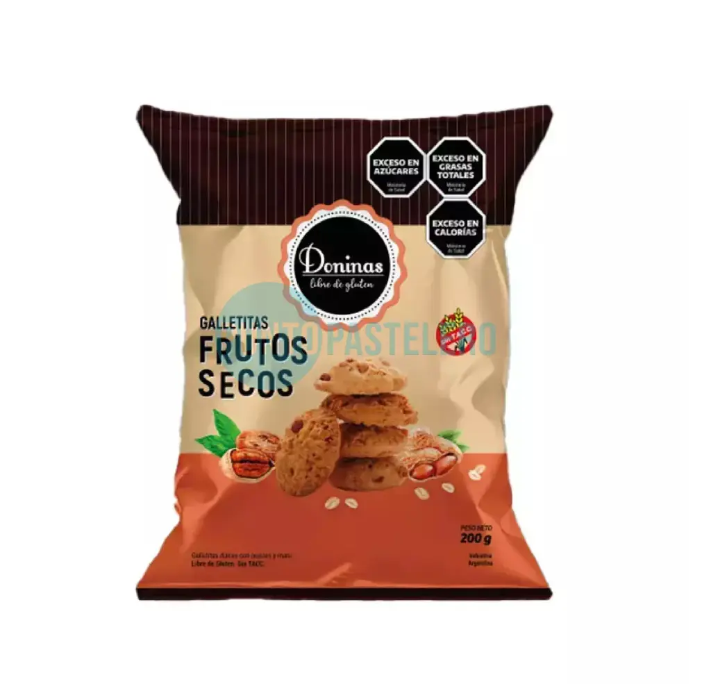 GALLETITAS DONINAS DULCES MIX FRUTOS SECOS (X 200 GR.) (SIN TACC)