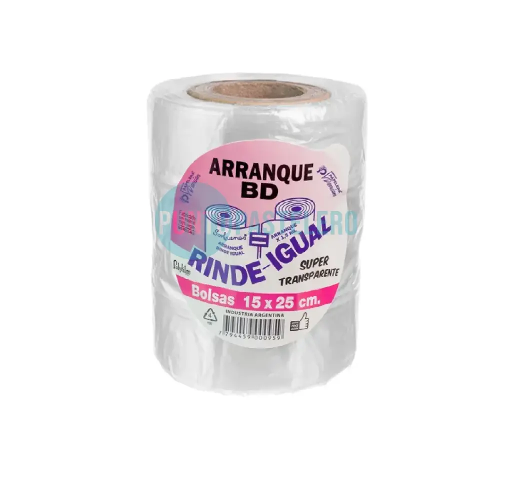 [7794459000959] BOLSA ARRANQUE CRISTAL RINDE IGUAL (15X25 CM)