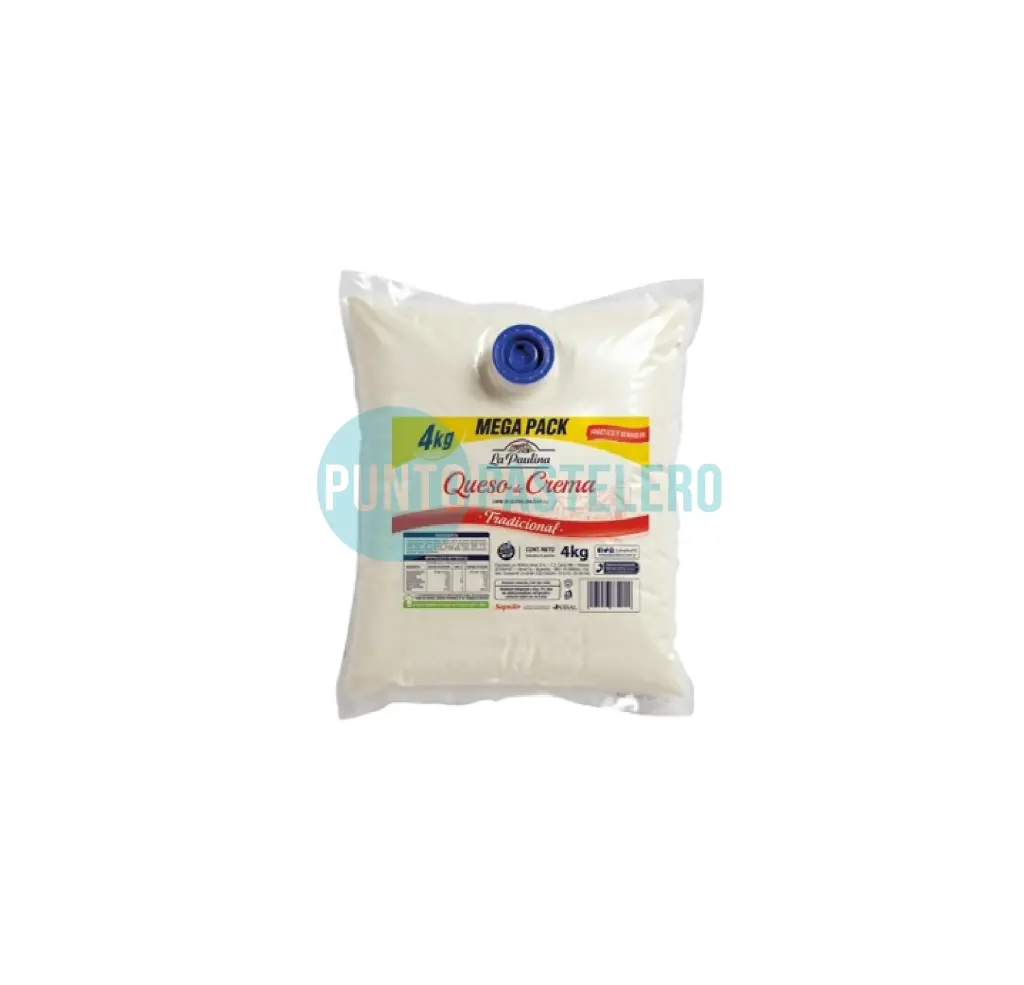 QUESO CREMA LA PAULINA (X 4 KG.)