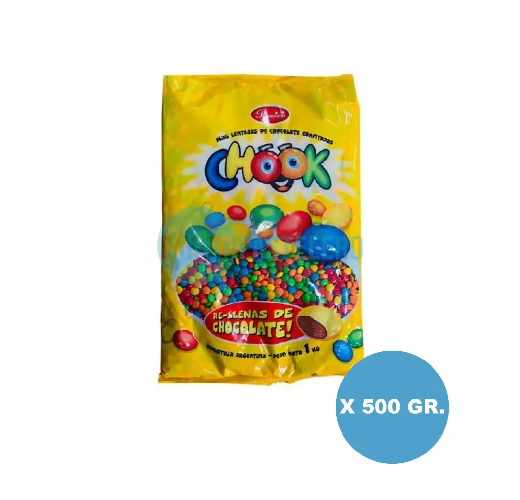 [7795522003310] LENTEJAS DE CHOCOLATE CHOOK MINI MULTICOLOR (X 500 GR.)