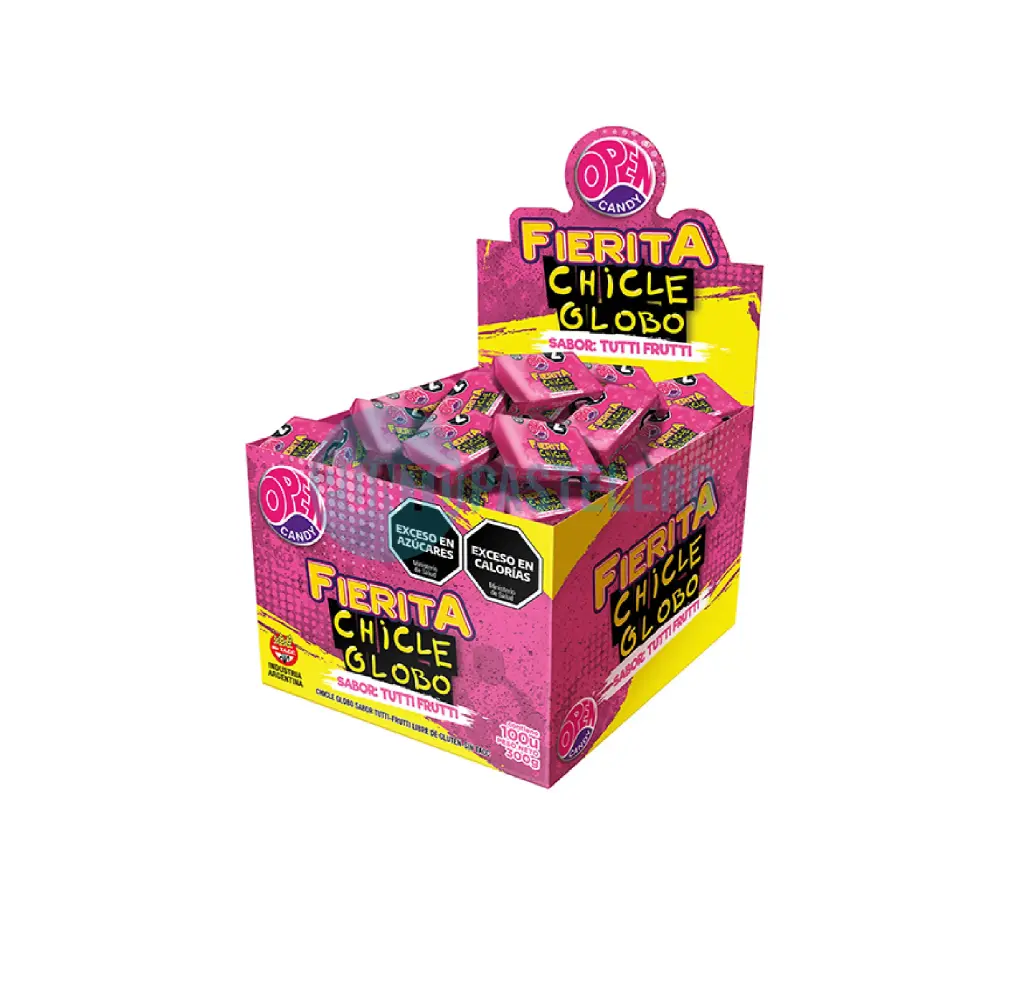 [7798040592373] CHICLE FIERITA TUTTI FRUTTI (CAJA X 100 U.)