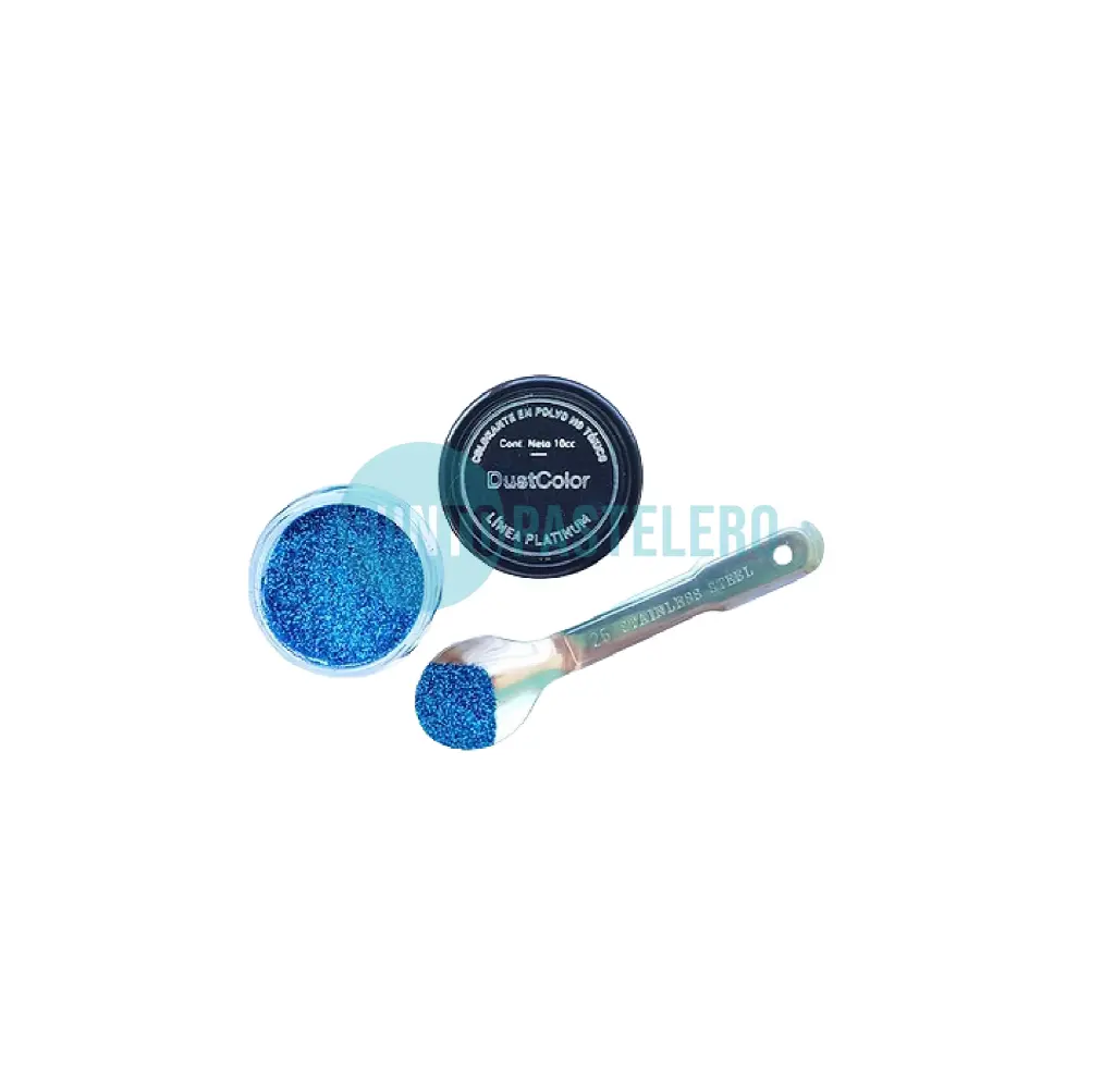 GLITTER AZUL PACIFICO DUST COLOR (X 10 CC.)
