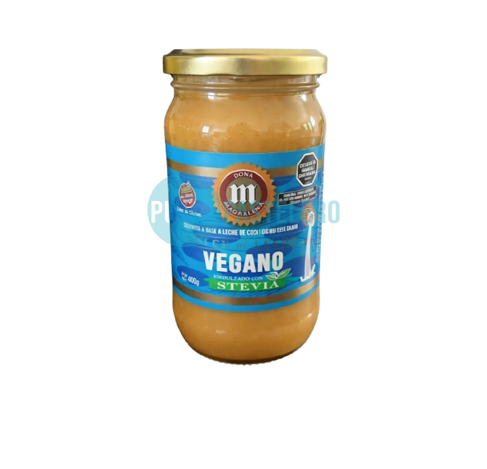 DULCE DE LECHE DE COCO DOÑA MAGDALENA CON STEVIA X 400 GR. (SIN AZUCAR) (VEGANO)