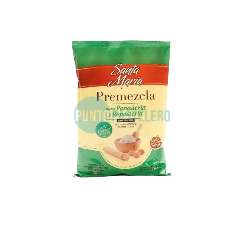PREMEZCLA VERDE PARA REPOSTERIA SANTA MARIA (X 1 KG.) (SIN TACC) (SIN LACTOSA)