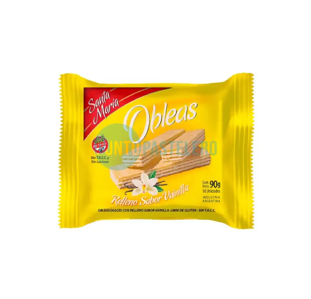 [7798079234381] OBLEAS DE VAINILLA SANTA MARIA (X 90 GR.) (SIN TACC)