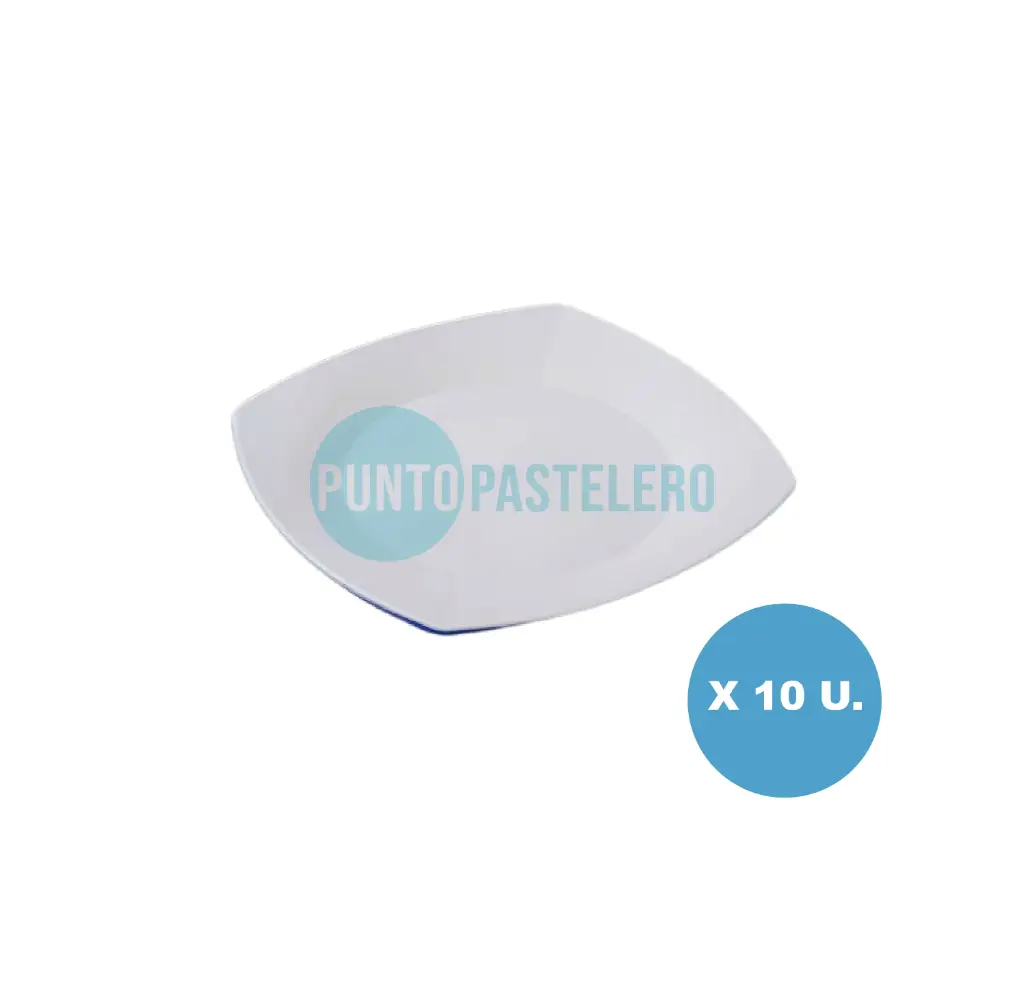PLATO KOVALPLAST 22 CM BLANCO (10 U.)