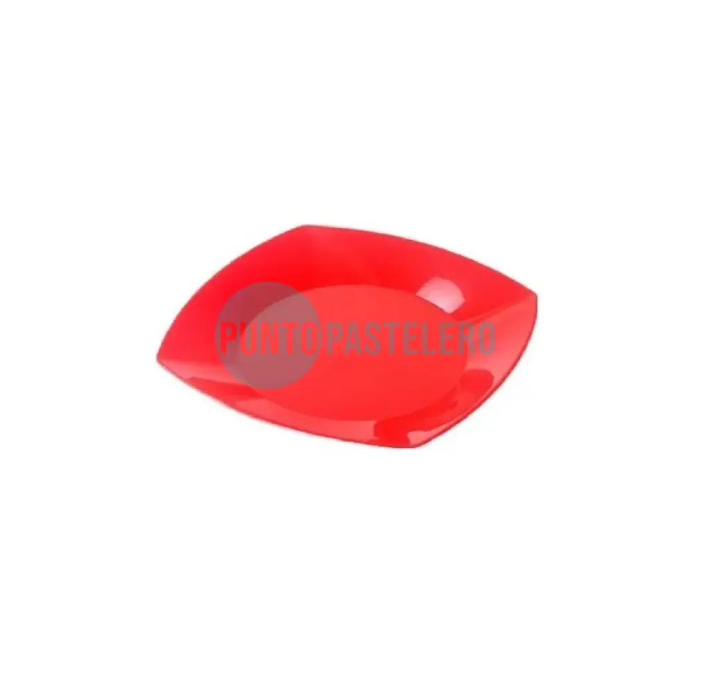 PLATO KOVALPLAST 22 CM ROJO (10 U.)