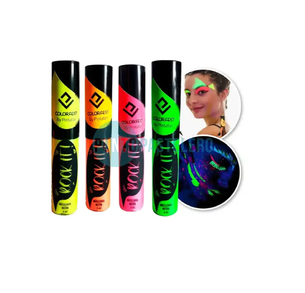 MAQUILLAJE ARTISTICO MASCARA PESTAÑAS (NEON FUCSIA) (6 ML.)