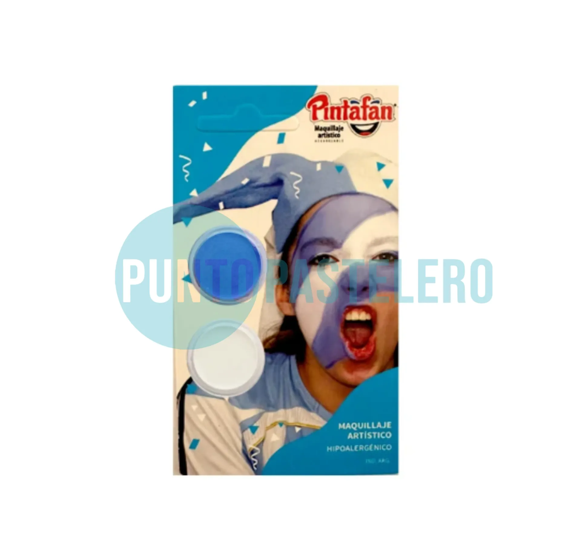 [7798108693929] MAQUILLAJE ACUARELABLE SET X 2 (CELESTE-BLANCO) (4 GR.)