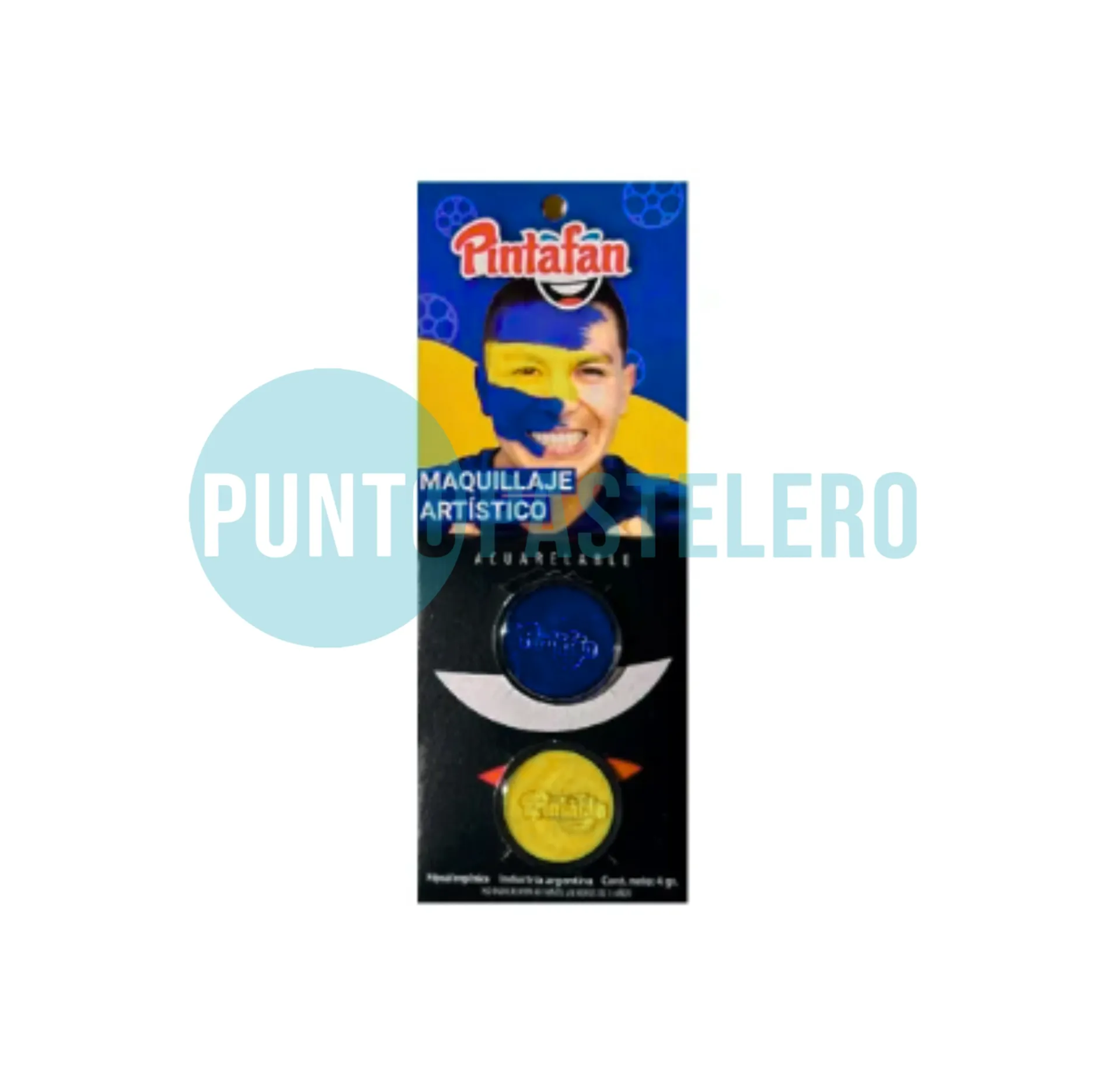 [7798108693950] MAQUILLAJE ACUARELABLE SET X 2 (AZUL-AMARILLO) (4 GR.)