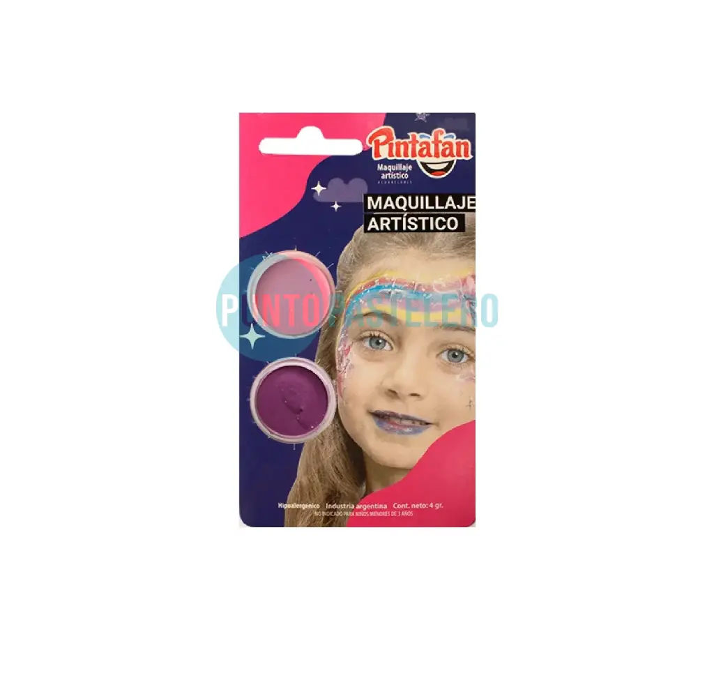 MAQUILLAJE ACUARELABLE SET X 2 (TURQUESA-ROSA) (4 GR.)